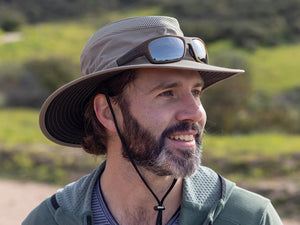 Man wearing a Sunday Afternoons Charter Hat