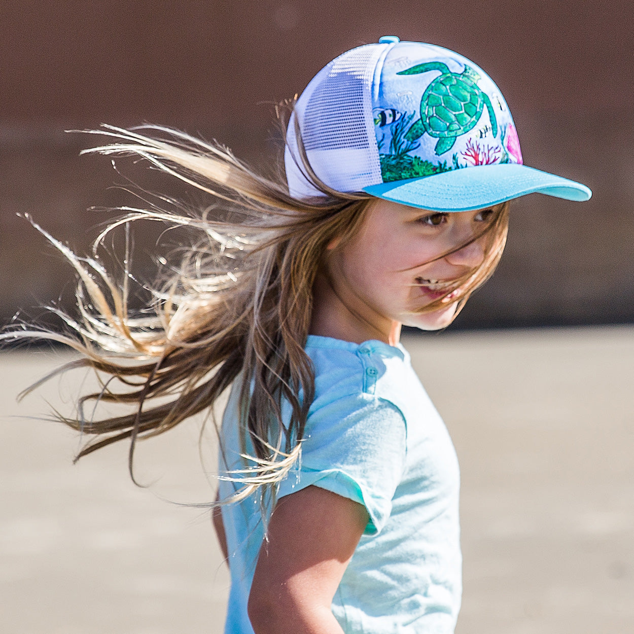 Kids' Sea Turtle Trucker - SALE