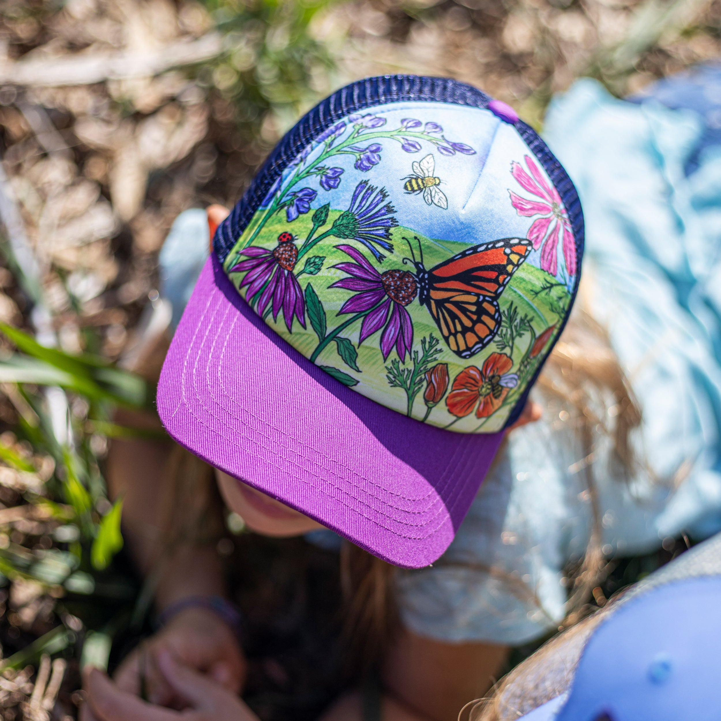 Kids' Butterfly and Bees Trucker