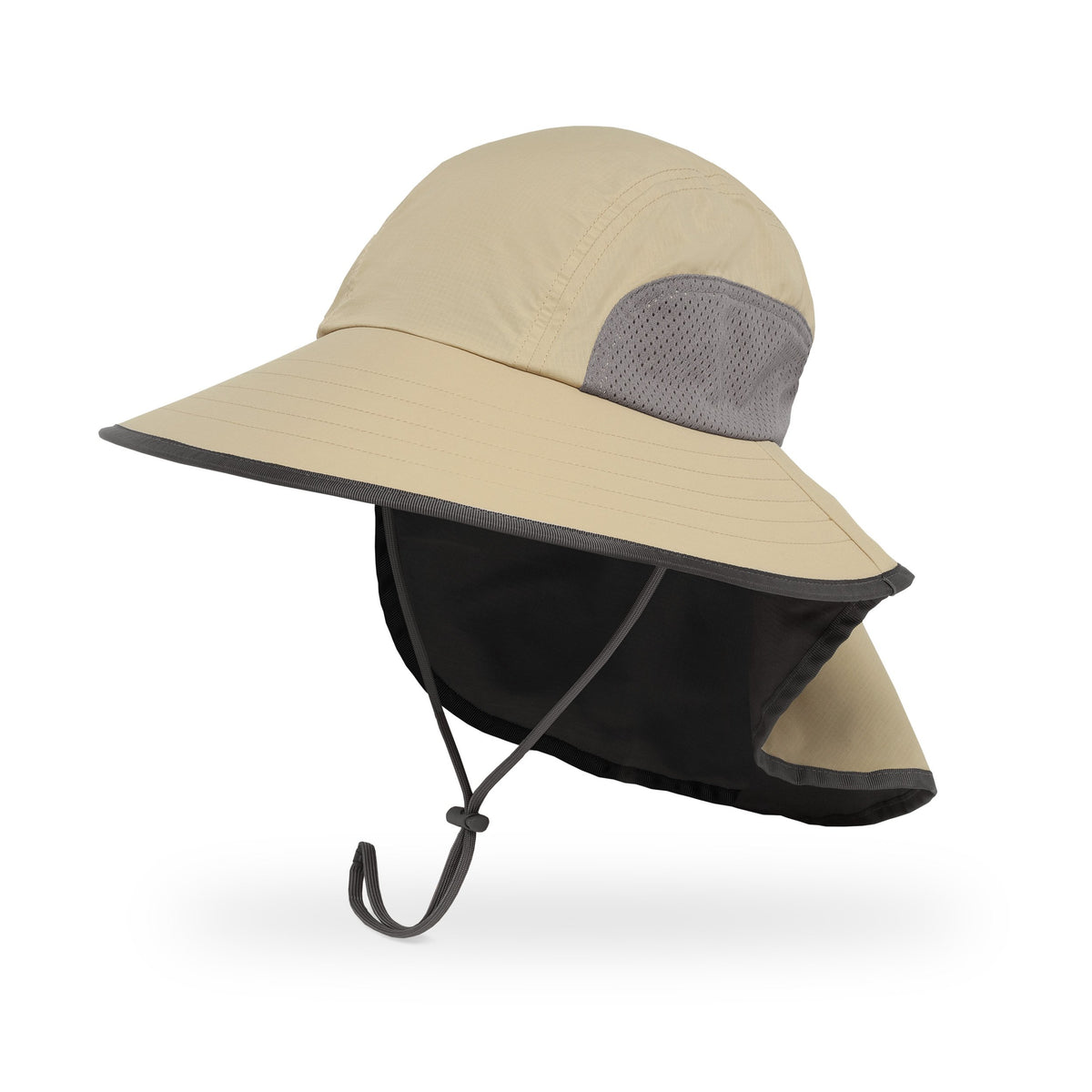 Unisex Khaki Boonie Hat With Wide Brim For Fishing, Garden, And