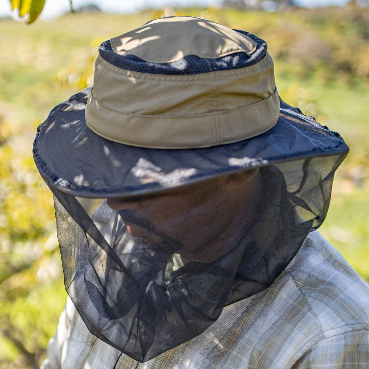 Hats with net top