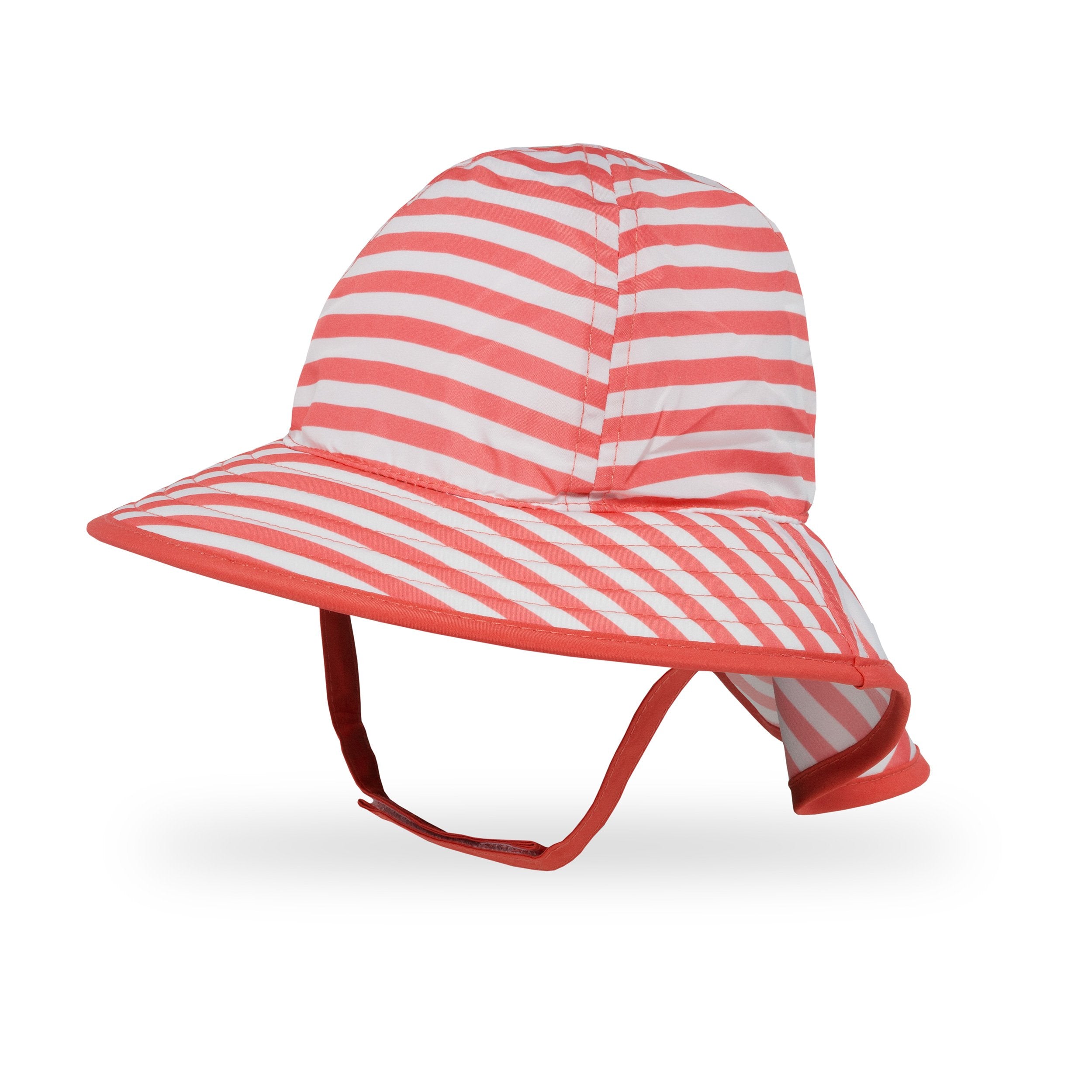 infant sunsprout hat coral stripe front ss20 2500px