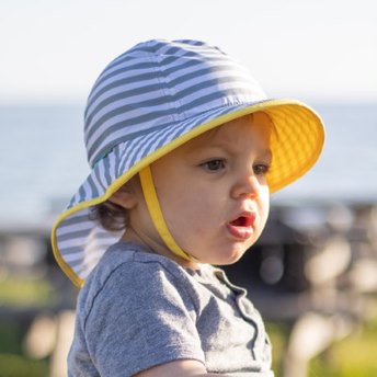 Sunday Afternoons Infant SunSprout Hat - Navy Stripe