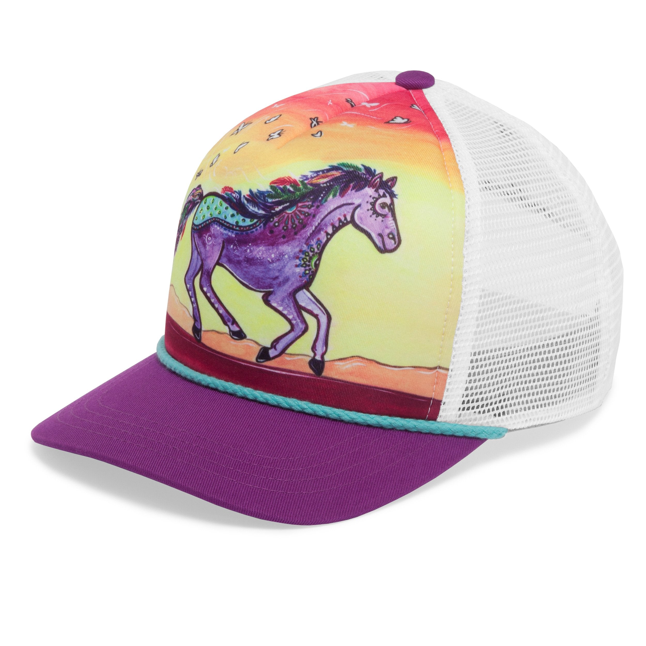 kids artist series cooling trucker horse feather front ss20 2500px