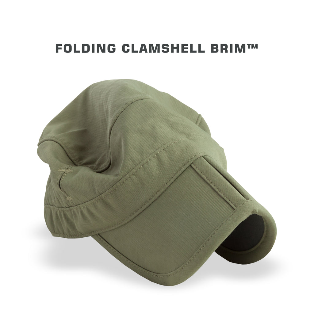 Folding bill hat top