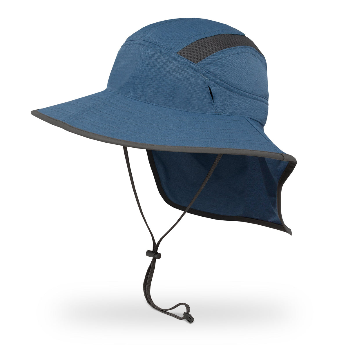 Designer Ink Painting Sun Hat with Neck Flap for Men Outdoor Mesh