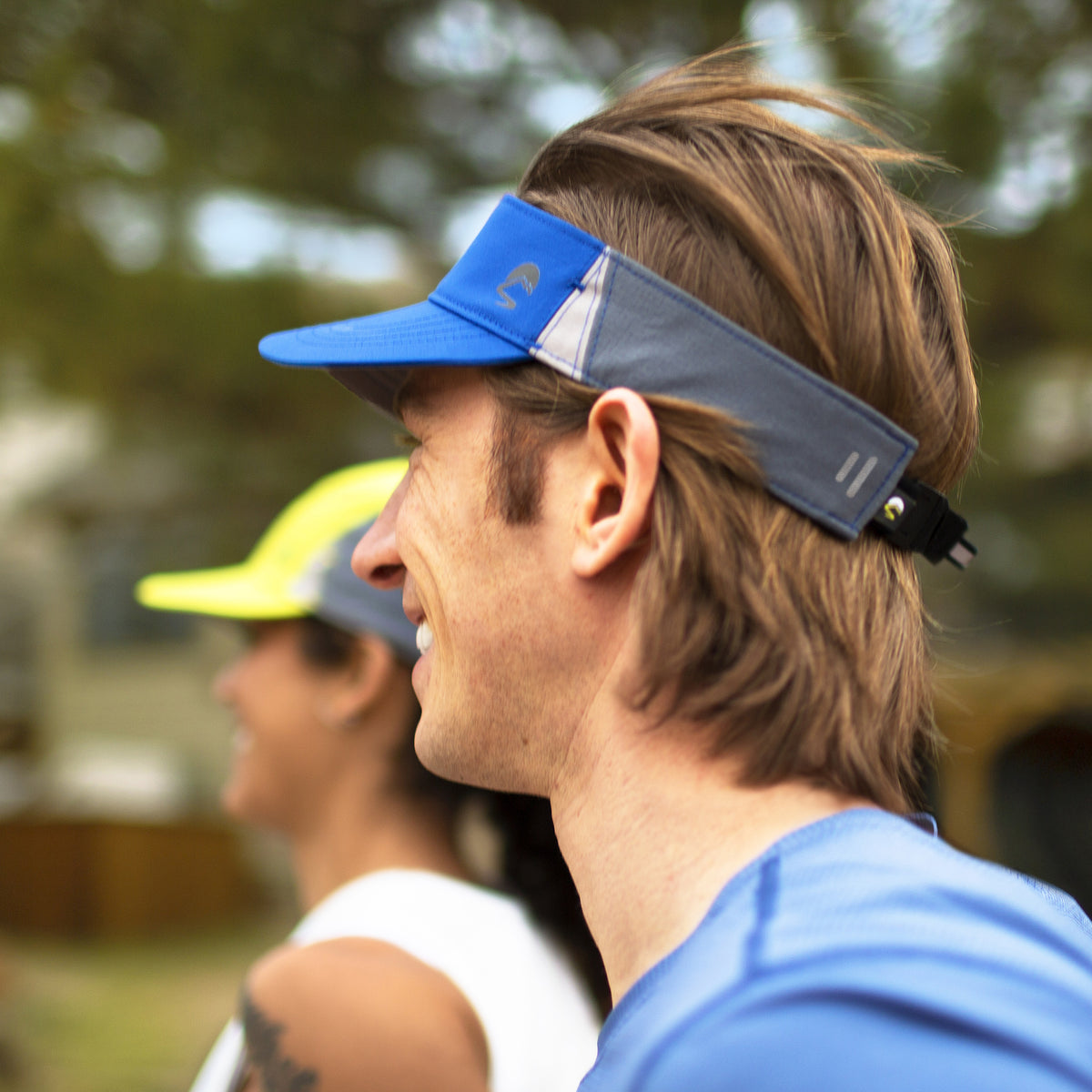 Man sale wearing visor